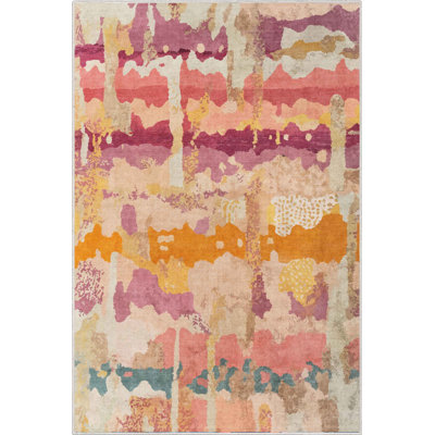  Apollo Abstract Couleurs Multi Abstract Waves Area Rug