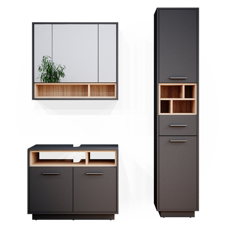 Bettysue Bathroom Furniture Suite, Black