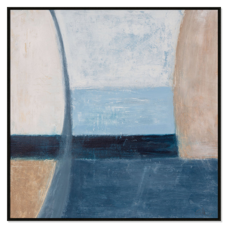 Beach Deco - Square Version Print par Casa Fine Arts, Espresso, H 46,5 po x l 46,5 po
