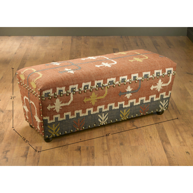 Banc de rangement rembourré Clariandra