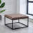 28" Square Button Tufted Metal Ottoman With Multiple Fabric Options-80854755