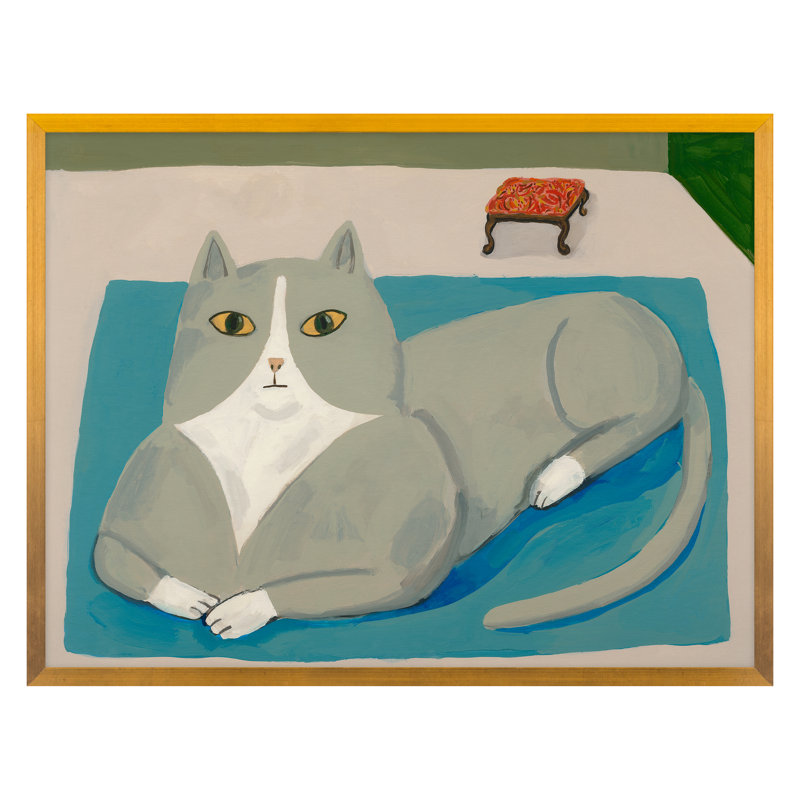 "Jane avec repose-pieds" par Michael Doyle - reproduction d'un seul cadre photo sur toile, H 14 po x l 18 po