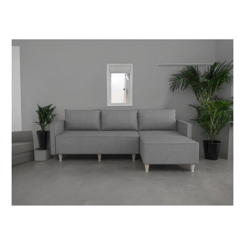 Canapé modulaire Aybuke, Tissu gris