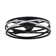 19.7" Flush Mount Caged Ceiling Fan With LED Lights And Remote Control
