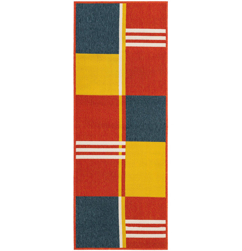 Outdoor Modern Rug, Runner 2' x 5'1"
