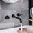 Wall Mounted Optional 2-handle Bathroom Faucet