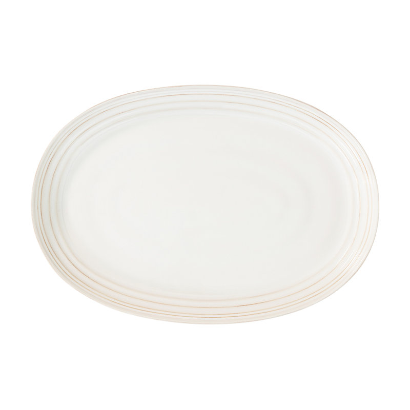 Bilbao 17" Platter, Whitewash 