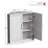 31" H X 31" L Bar Wine Cabinet Farmhouse Storage Cabinet Corner Accent Cabinet with Adjustable Shelves for Living Room and Kitchen-2062238634