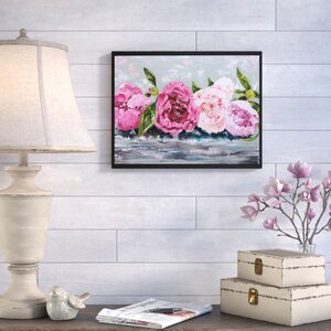 One Allium Way® Row Of Peonies II On Canvas by Emma Bell Print ...