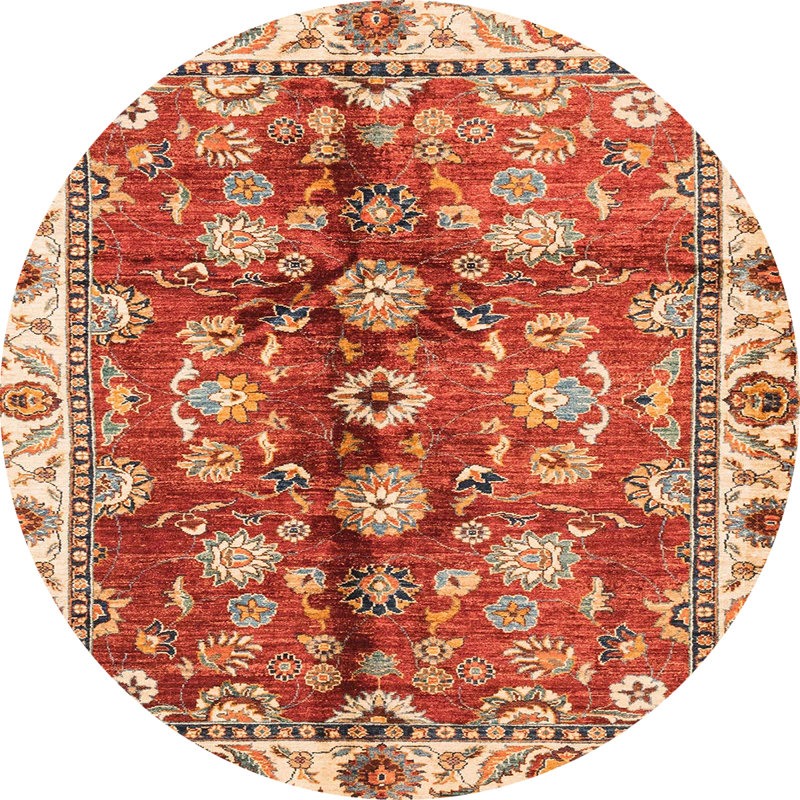 Tapis abstrait moderne 3374, Rond 6 pi