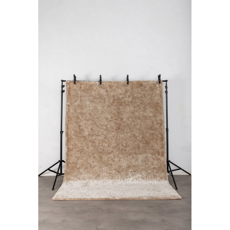 Dikomo Solid Colour Shag Area Rug, Rectangle 160cm x 230cm