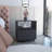 Austin Nightstand , End Table, Side Table Casters, Single Drawer-Black-1795679735