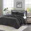 Ensemble de courtepointe 3 pièces noir double / grand-119922098-119922104