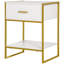 Mullica 45 cm W Steel Bedside Table
