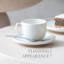 Tasse à café Villeroy & Boch Afina, porcelaine de qualité supérieure, fabriquée en Allemagne, va au lave-vaisselle et au micro-ondes, 3,25 po x 2,5 po, empilable, blanche