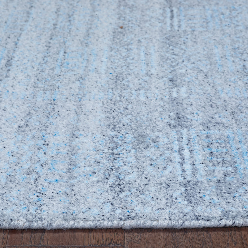 Tapis décoratif beige noué à la main Sobek Atlantis, Rectangle 9 pi x 12 pi