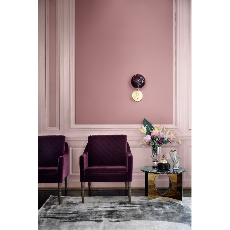 Ballroom 1 - Light Armed Sconce, 15" H x 8" W x 8" D, Gold, Purple