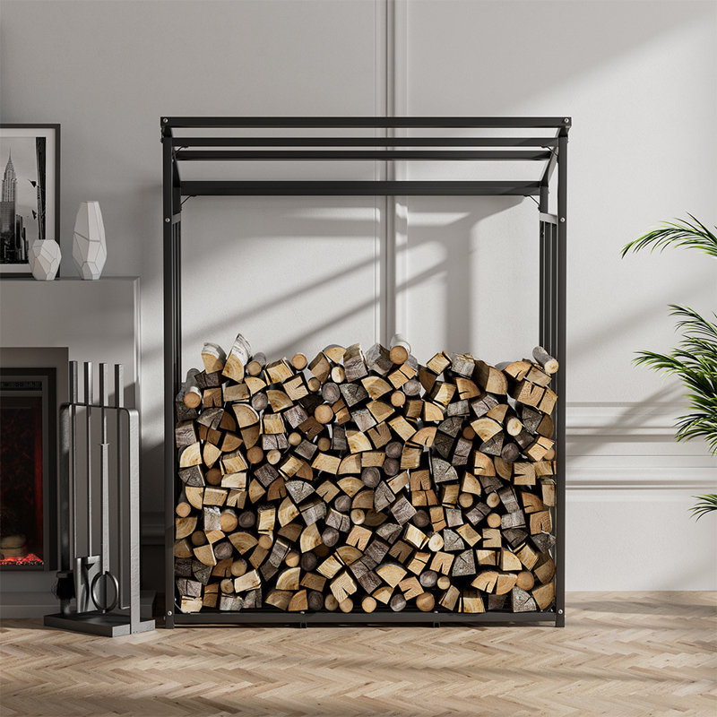 Brayla 110 W x 70 D Metal Log Store