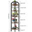 Montfort 176cm H x 28.5cm W Iron Corner Bookcase-1950929300