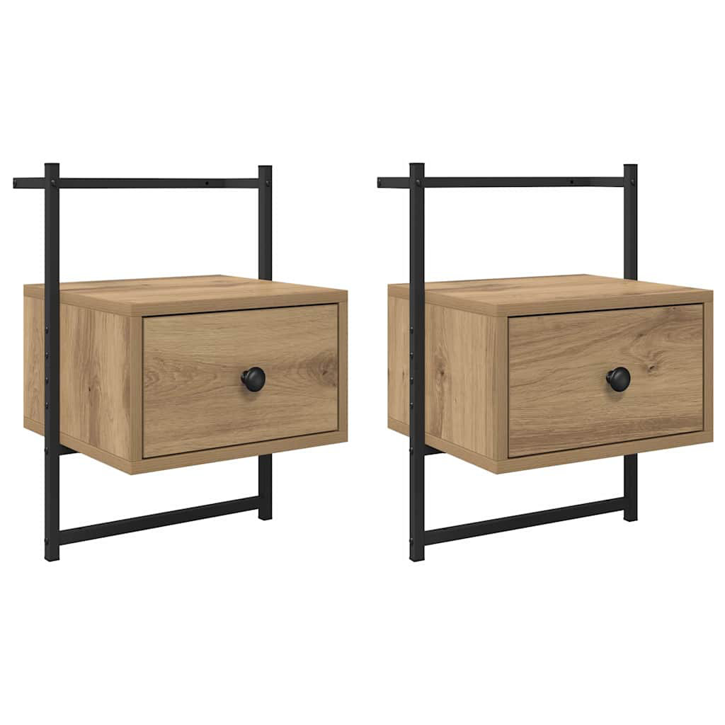 35cm W Manufactured Wood Bedside Table