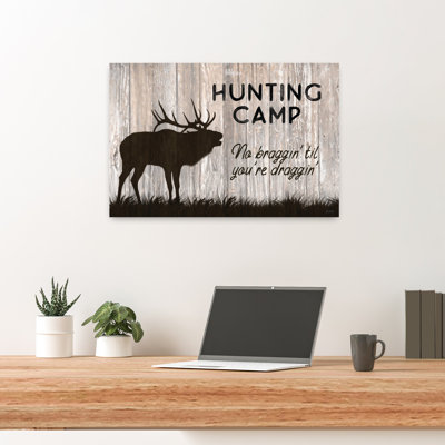 Hunting Camp Rustic Abstract Contemporary Wildlife Art