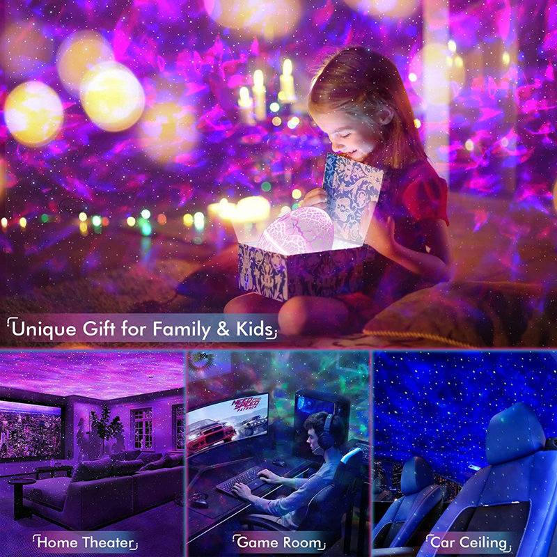 Nebulae Light Dinosaur Egg Star Projector with White Noise