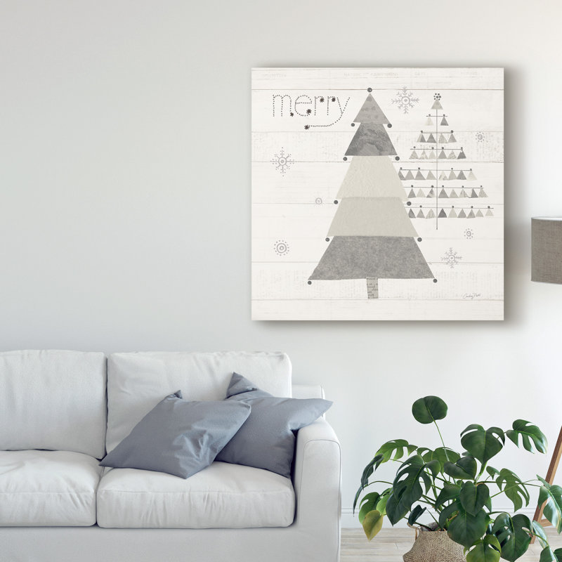 «Christmas Patchwork I Neutral» par Courtney Prahl, reproduction d'art graphique sur toile, H 18 po x l 18 po x P 2 po