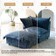 Upholstered Armchair with Footstool-947081468