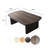 Modern Coffee Table, Walnut Color, 41.3 x 13.8 x 23.6 inches | 100% Melamine Coated Particle Board with PVC Edgebanding | Stylish & Durable Design for Living Room, Modern Aesthetic, Easy to Clean-1685050853