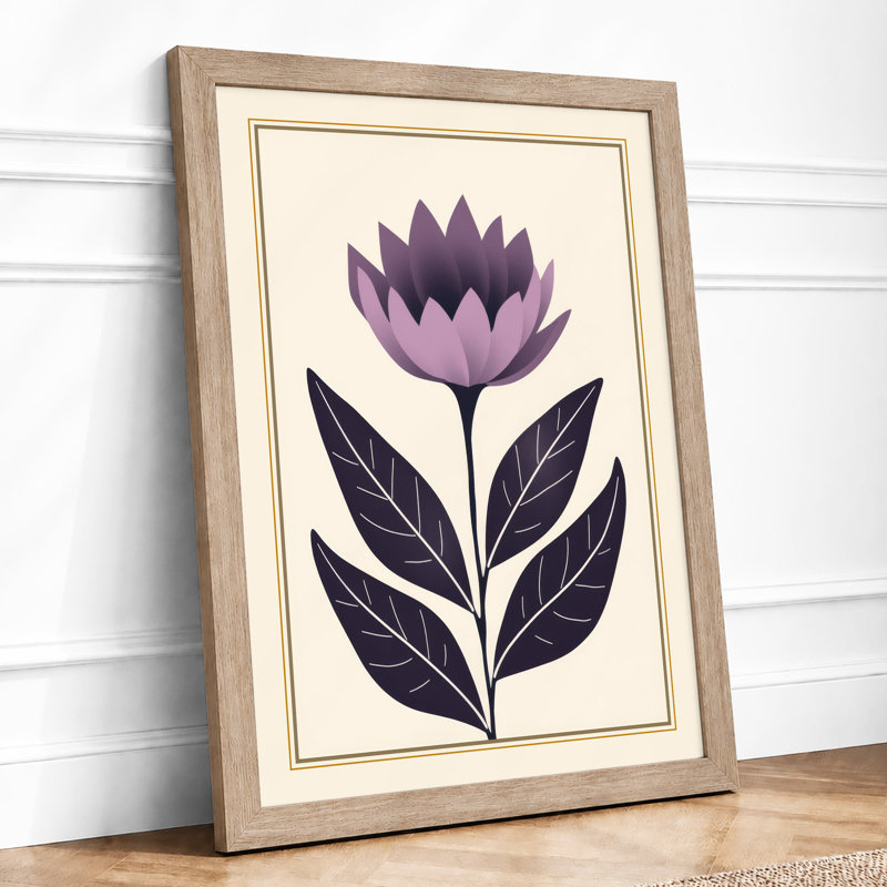 Purple Crown Botanical - Print, Oak, A4 - 29.7 x 21.0 cm