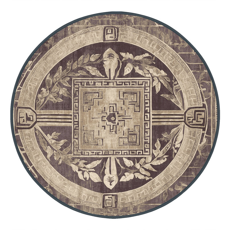 Minotaur's Labyrinth Rug, Round 6'
