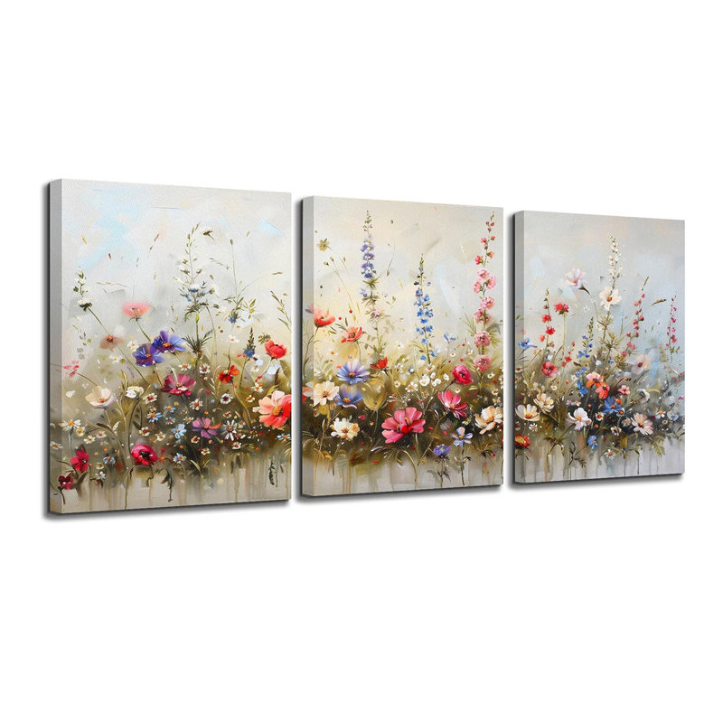 3 Piece Wrapped Canvas Print, 40 cm H x 30 cm W