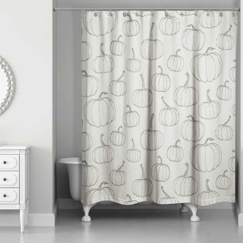 Rideau de douche simple, Blanc