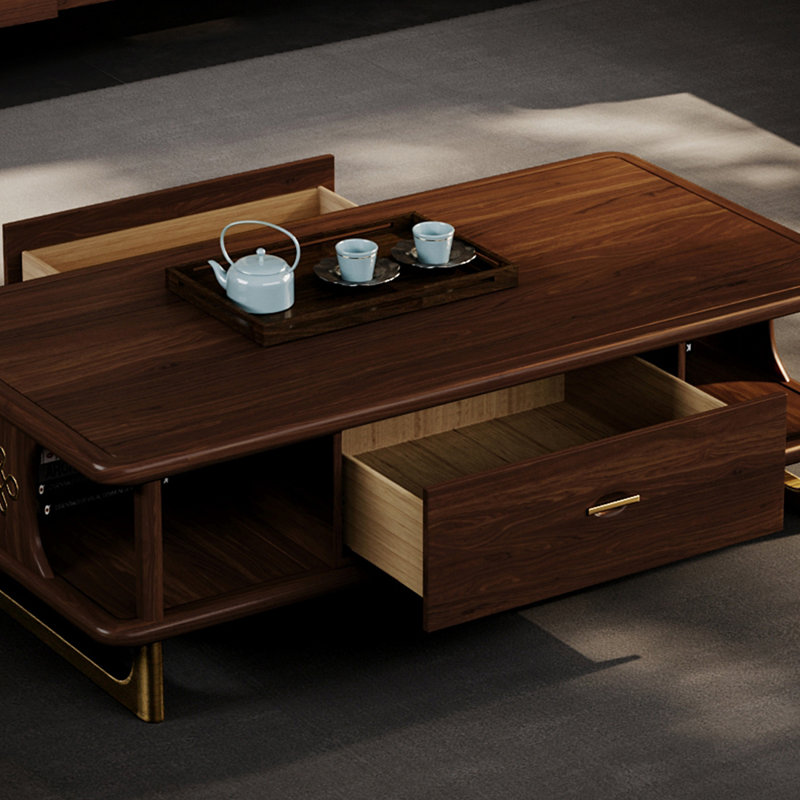 Solid Wood Rectangle Coffee Table