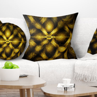 Motif aquarelle Golden Fractal - coussin imprimé abstrait