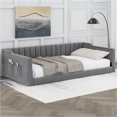 Upholstery Daybed and Side Storage pocket