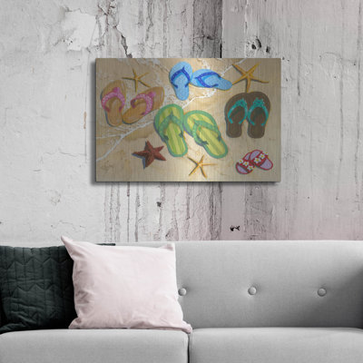 Dovecove 'Flip Flop Family' by Scott Westmoreland Metal Wall Art