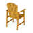 Outdoor Weather Resistant Acacia Wood Adirondack Dining Chairs (Set Of 2), Natural Finish-150941765