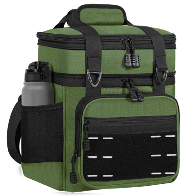 16L Tactical Insulated Lunch Box Cooler Bag, Large Lunch Pail for Men, Ideal for Work, Outdoor Shifts & Trips
