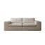 Canapé beige moderne à accoudoirs modulaires carrés avec accoudoirs larges et coussins lavables amovibles-3956432-3956436-5554811