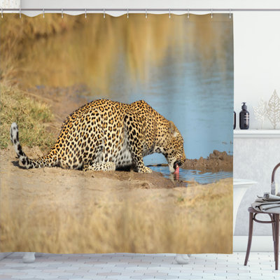 Illias Shower Curtain with Hooks Included