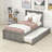 Twin Size Platform Bed with Trundle-70181684