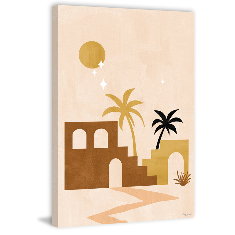 Desert Ruins by Marmont Hill - Wrapped Canvas Painting, 66cm H x 45cm W x 1.91cm D