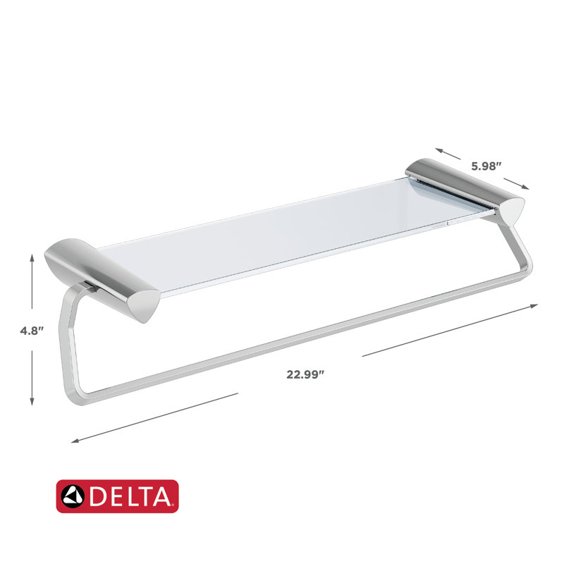 Porte-serviettes mural Zura, Chrome