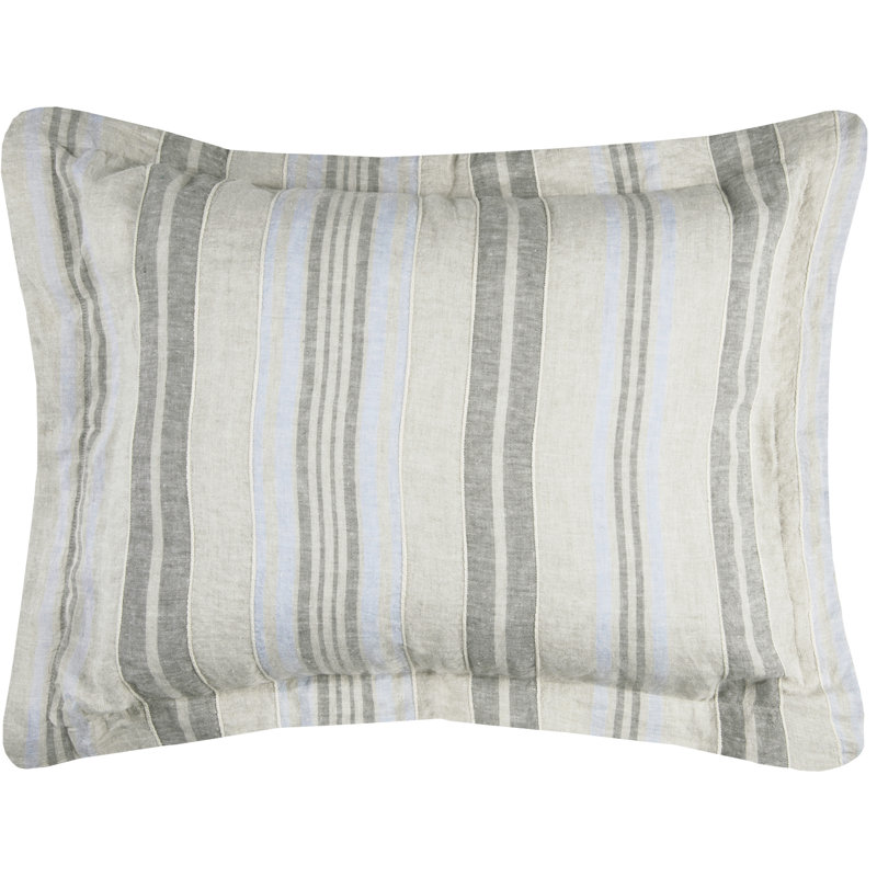 Terrance Linen Striped Sham, King