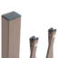 Absidy Expanding Trellis Fence, 300 x 103.5 cm, Dark Brown