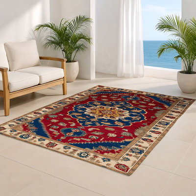 Tapis rouge intérieur et extérieur Tabriz