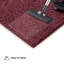 Ensemble de tapis intérieur / extérieur en polyester touffeté à la machine de couleur unie brun Kresge-348660499