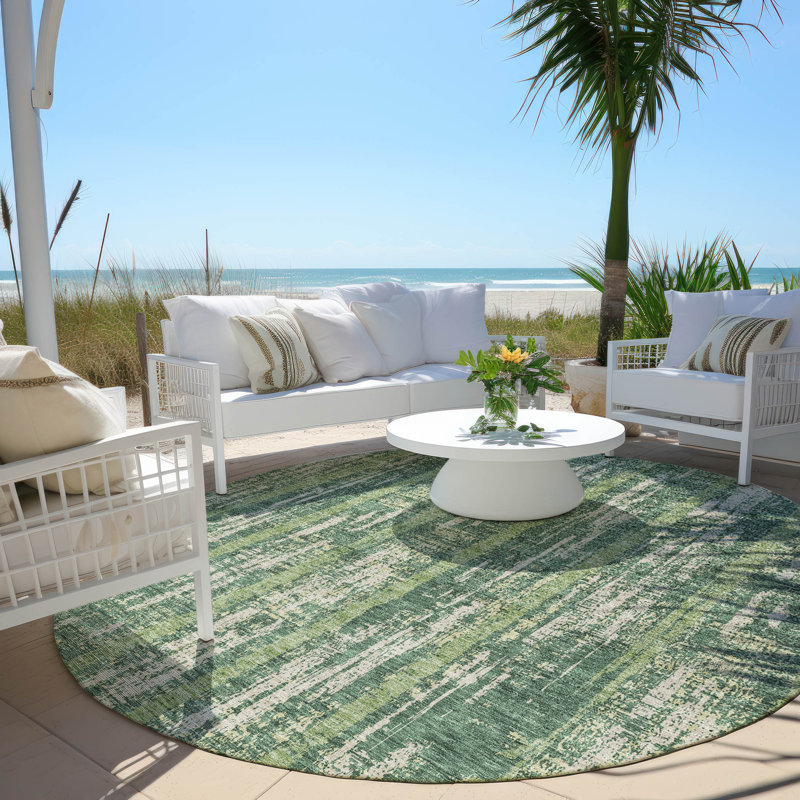  Malek Area Rug, Round 8'