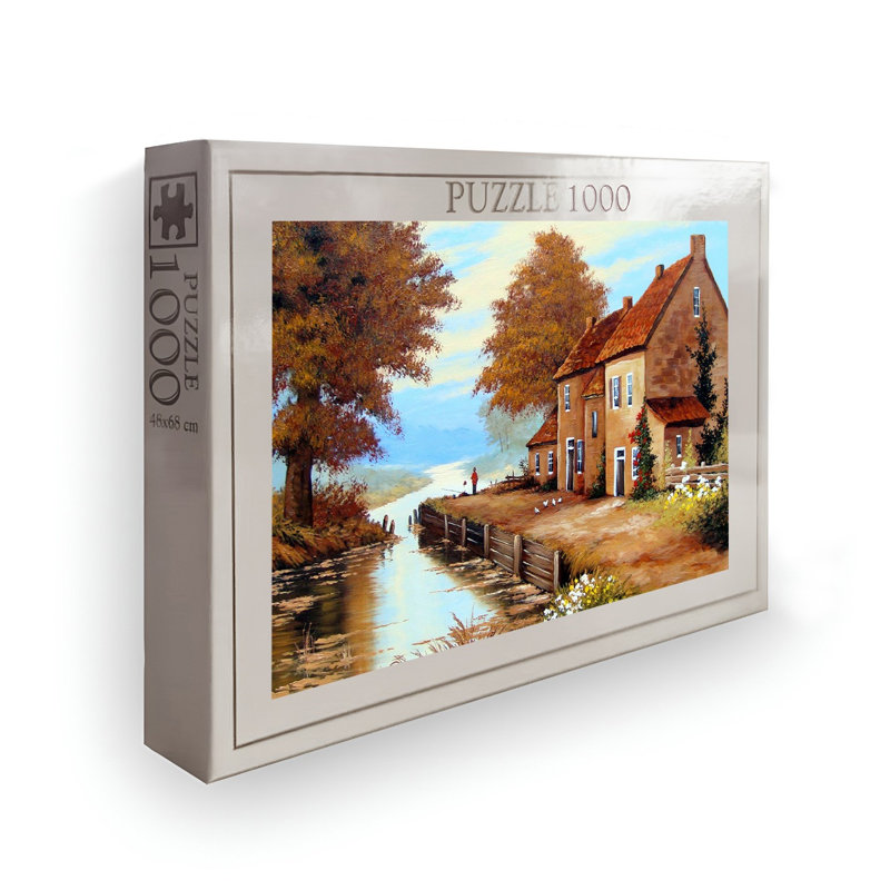 Casse-tête 1000 pièces, 26,8 po x 18,9 po | Conception 100% carton de haute qualité et éclatante | Parfait pour le plaisir en famille, le soulagement du stress et les jeux éducatifs | Cadeau pour adultes et enfants | Dimensions de la boîte: 13,2 po x 9,1 po x 2,0 po
